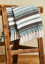 Load image into Gallery viewer, Janya Recycled Stripe Heavy Cotton Throw Fairtrade 125cm x 150cm