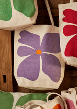 Load image into Gallery viewer, Fairtrade Canvas Flower Tote Bag Eco