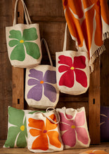 Load image into Gallery viewer, Fairtrade Canvas Flower Tote Bag Eco
