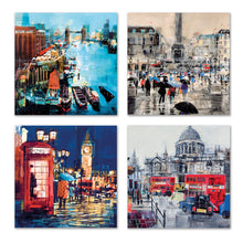 Load image into Gallery viewer, Eco Friendly Card Company 8 Pack Recycled Art Notelets Mike Bernard London Scenes