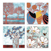 Load image into Gallery viewer, Eco Friendly Card Company 8 Pack Recycled Art Notelets Janine Partington