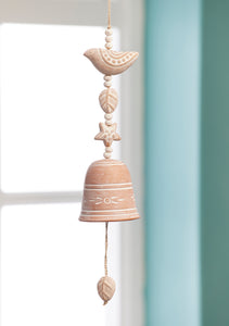 Terracotta Bird Windchime - Handmade Fairtrade Eco