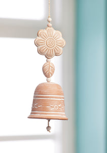 Terracotta Flower Windchime - Handmade Fairtrade Eco