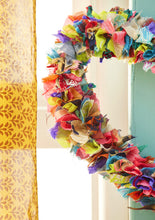Load image into Gallery viewer, Recycled Sari Hanging Heart Multi Coloured