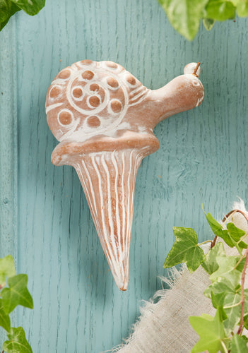 Namaste Terracotta Snail Plant Watering Spike Fairtrade
