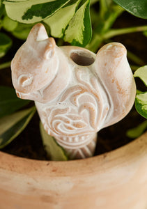 Namaste Terracotta Squirrel Plant Watering Spike Fairtrade