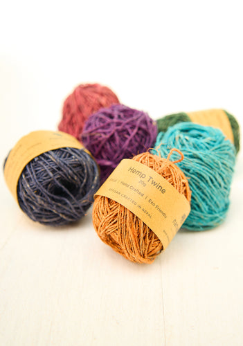 Coloured Hemp Twine Yarn 20g