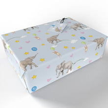 Load image into Gallery viewer, Childrens Baby Elephant Christening  • ECO Friendly UK Made Wrapping Paper
