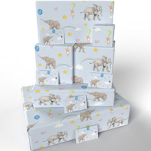 Load image into Gallery viewer, Childrens Baby Elephant Christening  • ECO Friendly UK Made Wrapping Paper