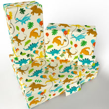 Load image into Gallery viewer, Childrens Dinosaur Party  • ECO Friendly  • UK Made Wrapping Paper