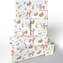 Load image into Gallery viewer, Childrens Baby Fawn Christening  • ECO Friendly Uk Made Wrapping Paper
