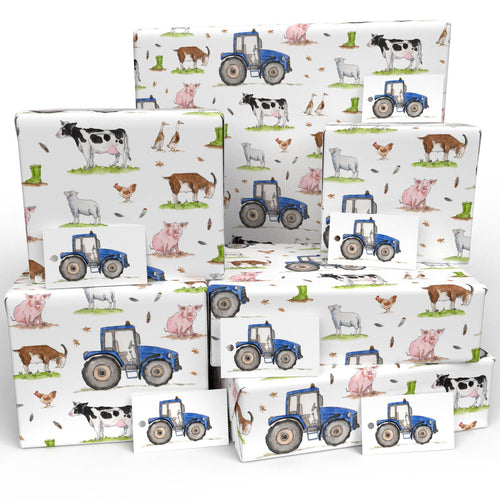 Childrens Farm Yard  • ECO Friendly  • UK Made Wrapping Paper