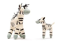 Load image into Gallery viewer, Large Organic Zebra Plush Toy