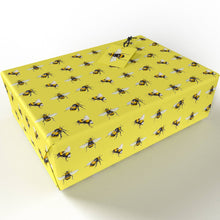 Load image into Gallery viewer, Yellow Bees Wrapping Paper • ECO Friendly • UK Made Wrapping Paper