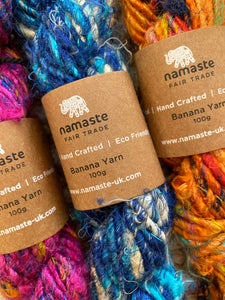Fair Trade Eco Banana Fibre Knitting Wool 100gm