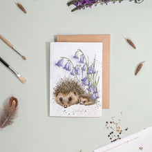 Load image into Gallery viewer, Wrendale Seed Card Hedgehog - &#39;Love and Hedgehugs&#39;