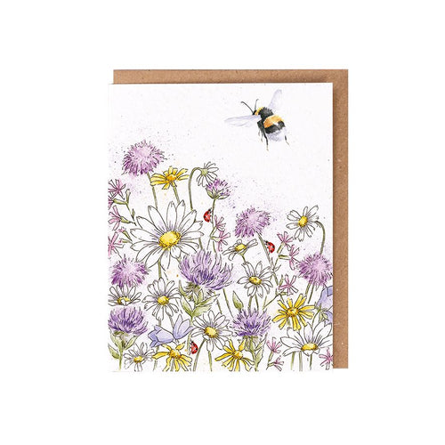 Wrendale seed Card Bumbe Bee - 'Just Bee cause'