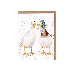 Wrendale Seed Card Ducks - 'Not a daisy goes by'