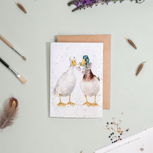 Wrendale Seed Card Ducks - 'Not a daisy goes by'