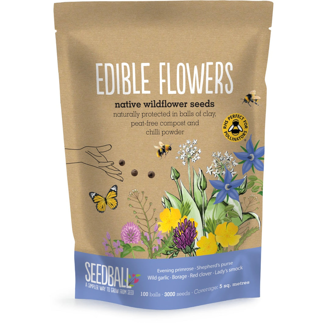 Seedball Wildflower Grab Bag - Edible Flowers
