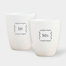 Load image into Gallery viewer, Copy of East of India Mr and Mrs Egg Cups Gift Boxed