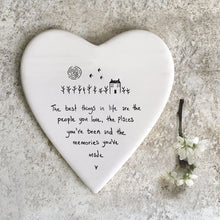 Load image into Gallery viewer, East of India Porcelain Coaster ‘The best things in life are the people you love ....