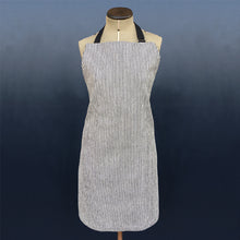Load image into Gallery viewer, East of India Thin Black Stripe Thick Cotton Apron