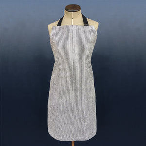 East of India Thin Black Stripe Thick Cotton Apron