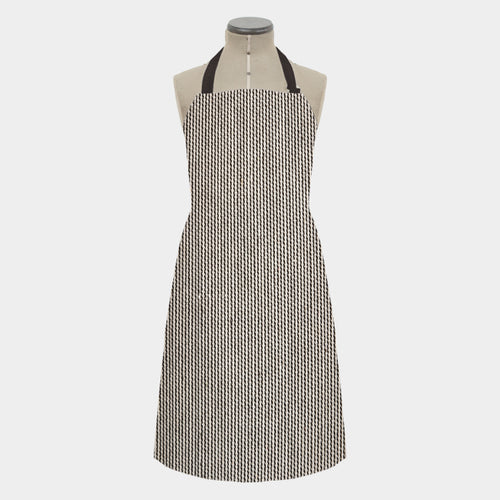 East of India Thin Black Stripe Thick Cotton Apron