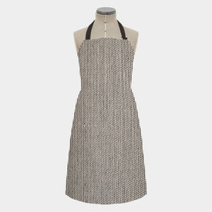 East of India Thin Black Stripe Thick Cotton Apron