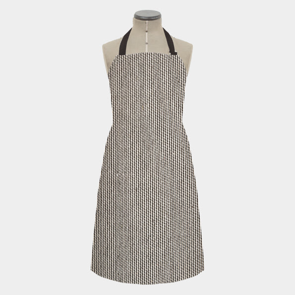 East of India Thin Black Stripe Thick Cotton Apron