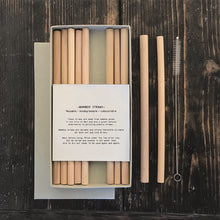 Load image into Gallery viewer, East of India Box of 10 Bamboo Drinking Straws