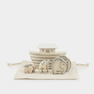 East of India Bagged Wooden  Noah's Ark Set