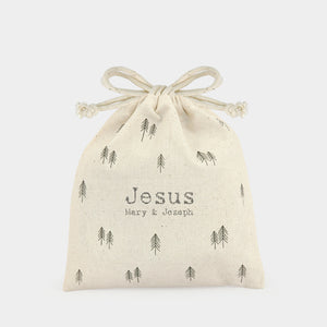 East of India Bagged Jesus, Mary and Joseph Nativity Set