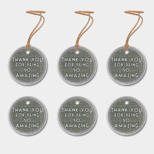 East of India Six Metal Tags - Thank You For Being So Amazing