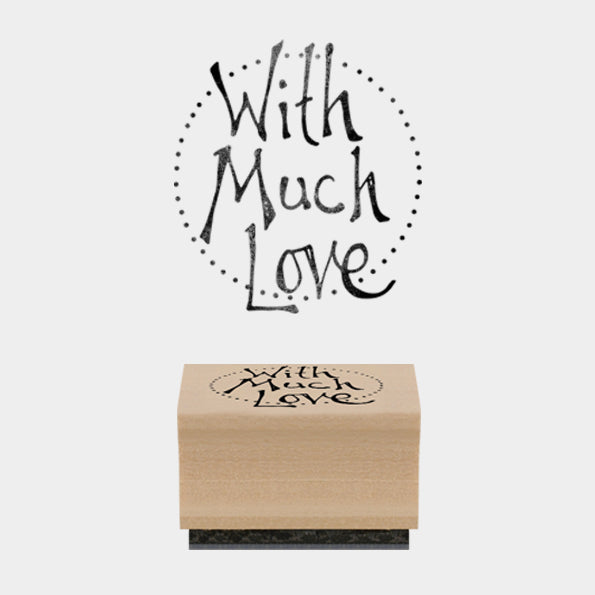 Est of India Rubber Stamp 'Much Love'