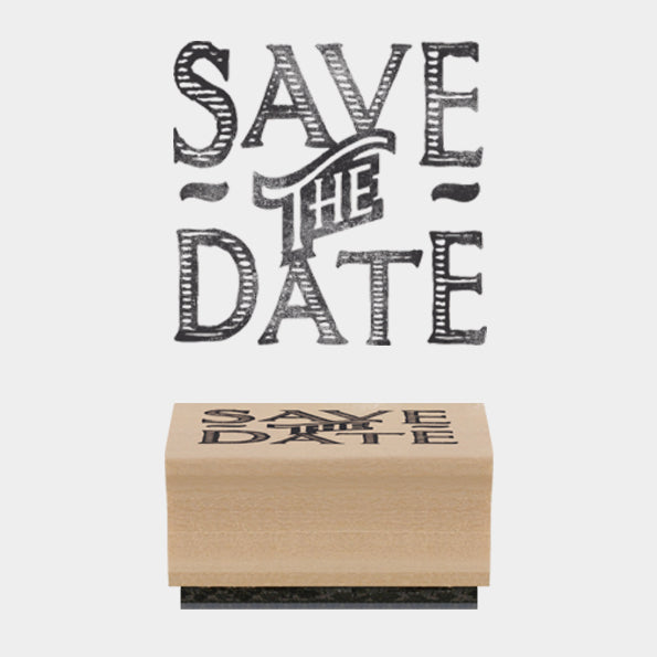 East of India Rubber Stamp 'Save The Date'