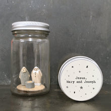 Load image into Gallery viewer, East of India World in a Jar, Jesus, Mary and Joseph