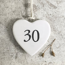 Load image into Gallery viewer, East of India Porcelain Heart - 30