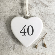 Load image into Gallery viewer, East of India Porcelain Heart - 40