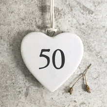 Load image into Gallery viewer, East of India Porcelain Heart - 50