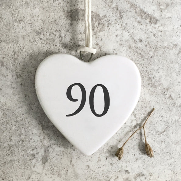 East of India Porcelain Heart - 90