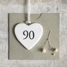 Load image into Gallery viewer, East of India Porcelain Heart - 90