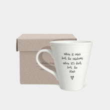 Load image into Gallery viewer, Porcelain Message Mug - When It Rains Look For Rainbows