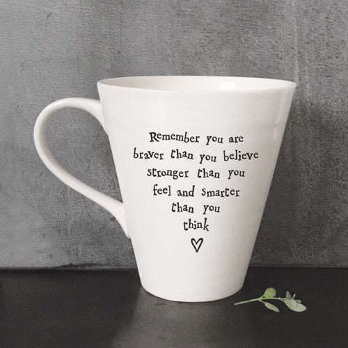 Porcelain Message Mug - Remember You are ....
