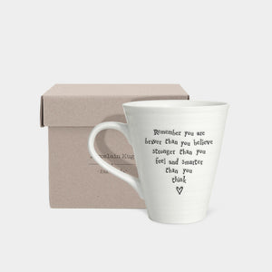 Porcelain Message Mug - Remember You are ....