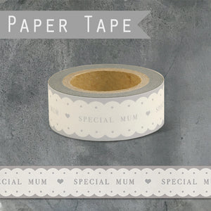 East of India Scalloped Edge Design 'Special Mum' Paper Tape