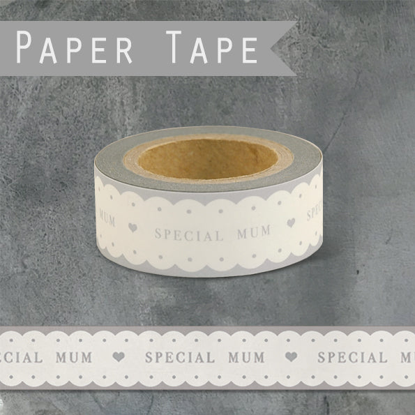 East of India Scalloped Edge Design 'Special Mum' Paper Tape
