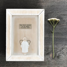 Load image into Gallery viewer, East of India Angel Wooden Box Frame - May you always have an angel by your side ...