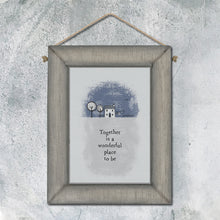 Load image into Gallery viewer, East of India  Wooden Hanging Picture &#39;Together is a wonderful place to be&#39;.